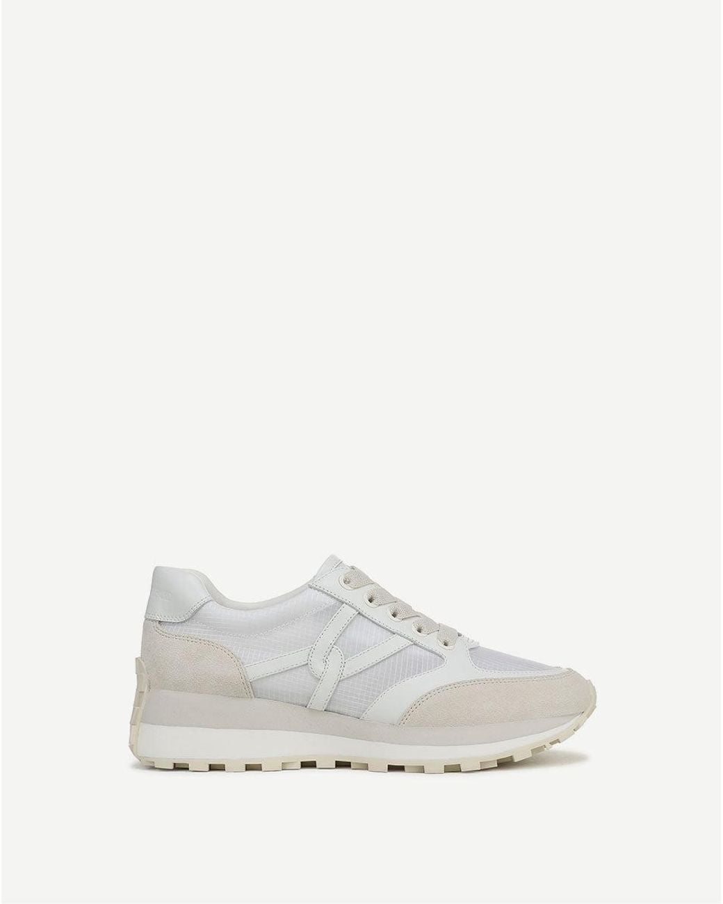 Veronica Beard White Valentina Ripstop Sneaker