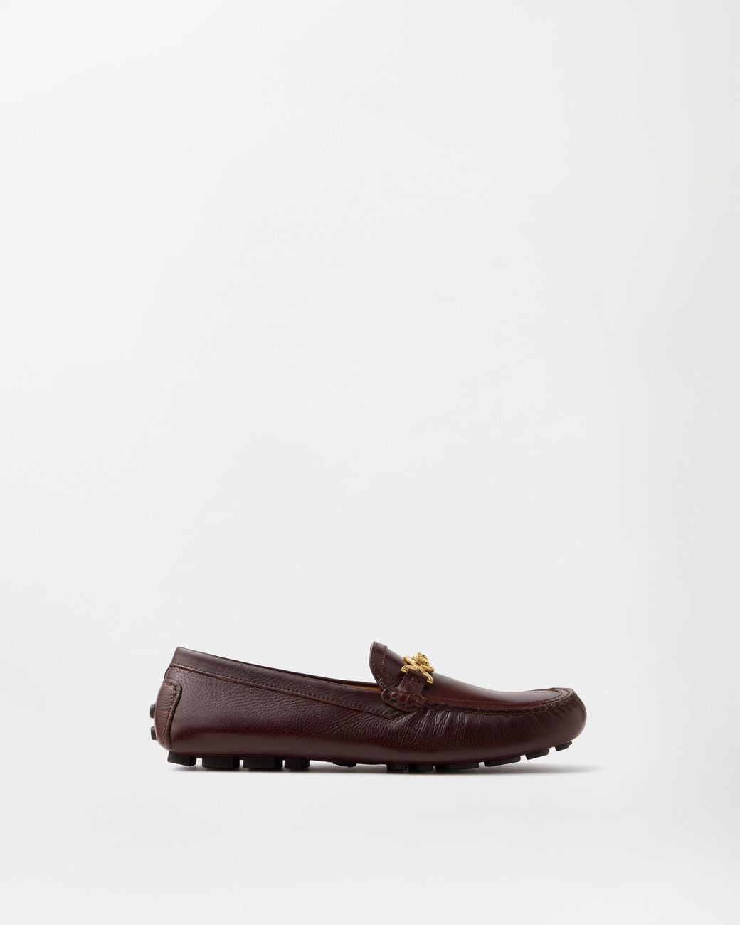 Versace White Robin Driver Shoes for men