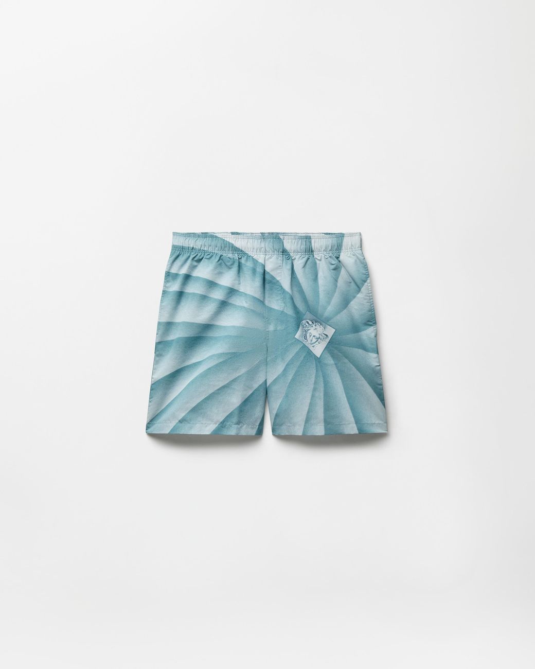 Versace Blue Printed Boardshorts for men