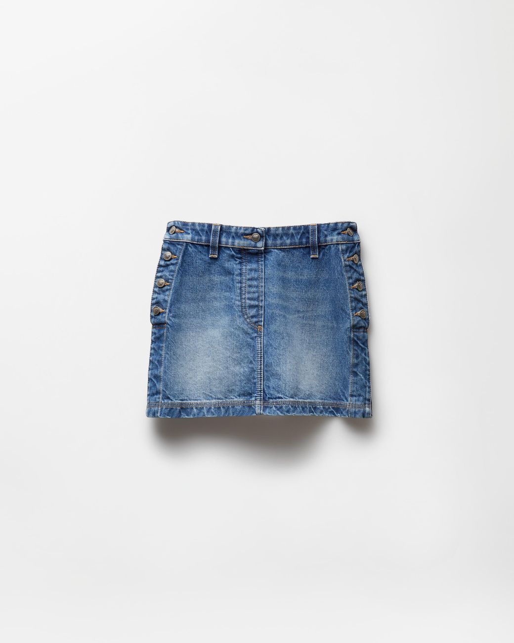 Versace Blue Denim Mini Skirt