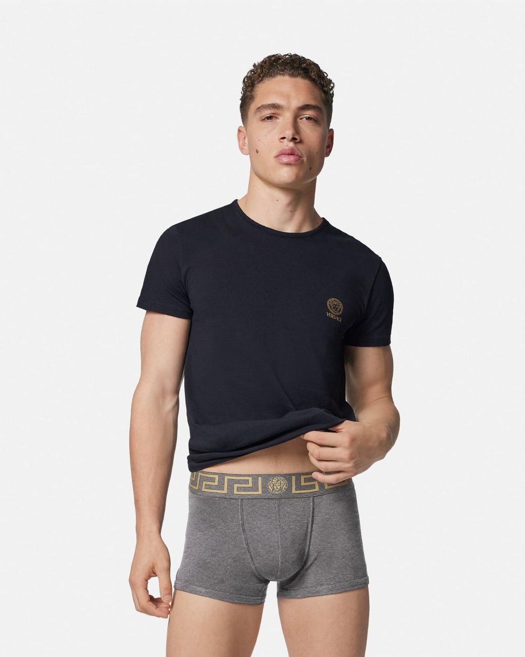 Calzoncillos Lisos Versace de hombre de color Gray