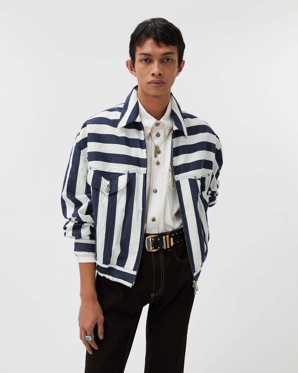 Blouson di Versace in Blue da Uomo