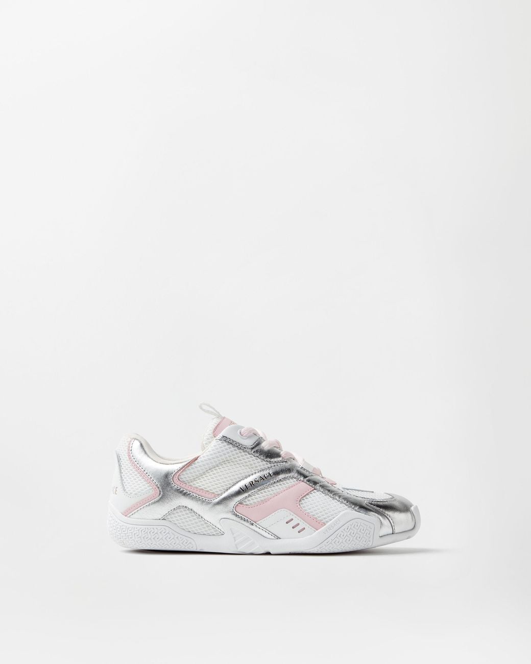 Versace White Galaxia Metallic Sneakers