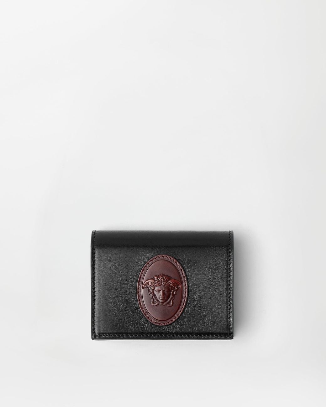 Versace White Roomy Leather Wallet
