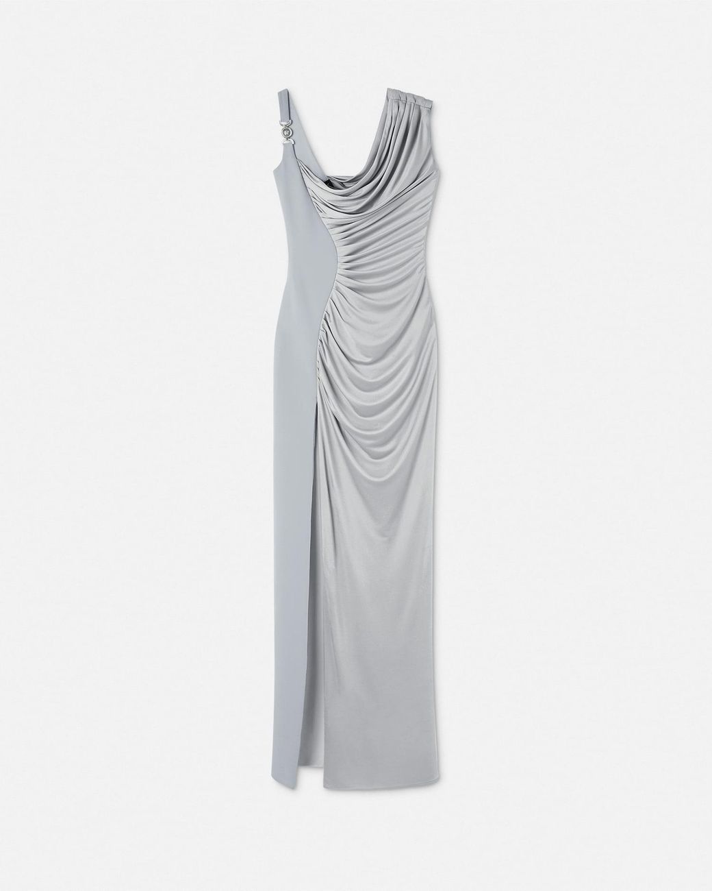Versace Gray Medusa '95 Evening Dress