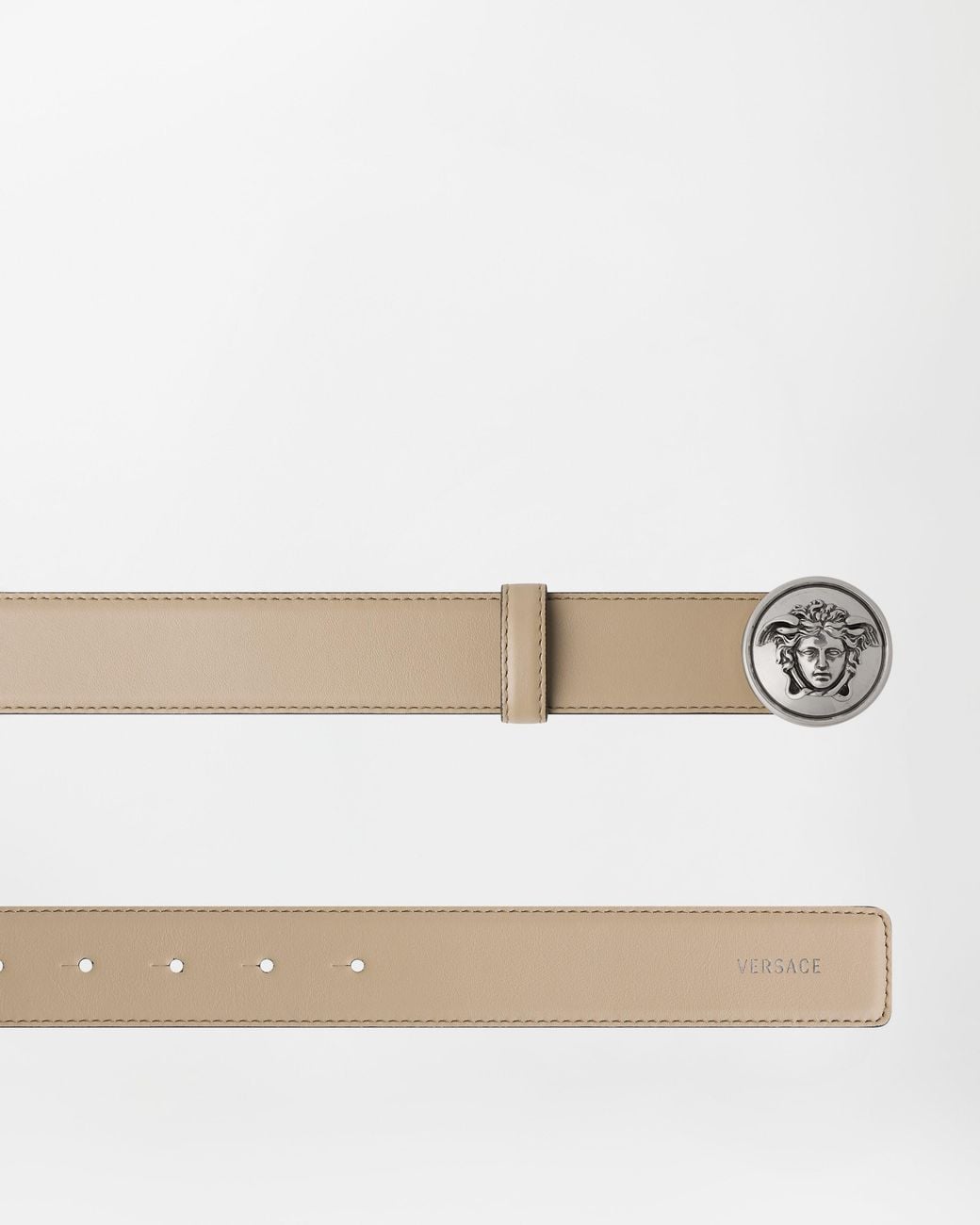 Versace Natural Leather Belt 3.5 Cm