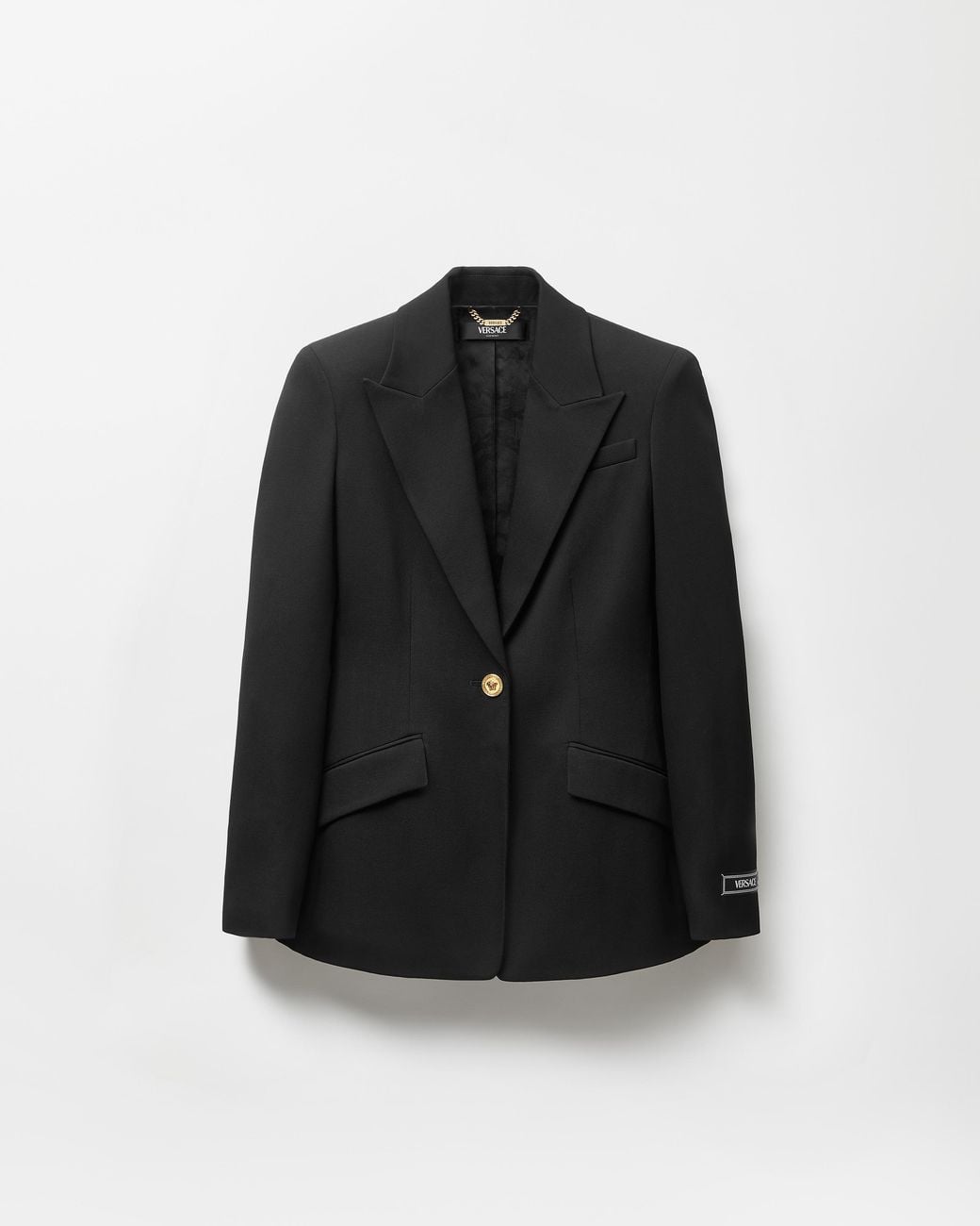 Versace Black Single-breasted Wool Jacket