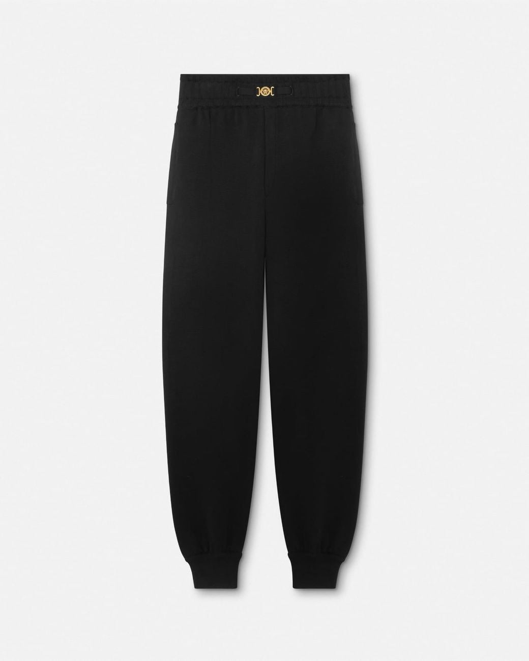 Versace Black Pantalon De Survêtement En Cachemire Mélangé for men