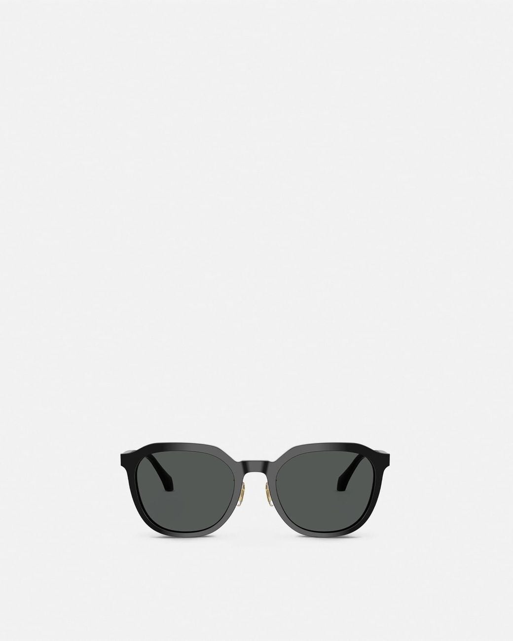 Versace White Signature Low-Bridge Sunglasses