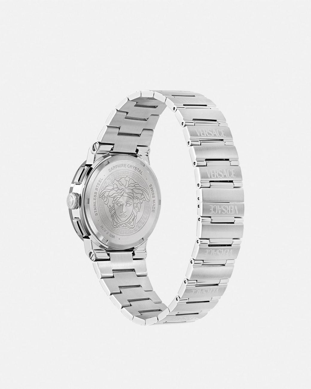 Versace White Greca Logo Chrono Watch for men