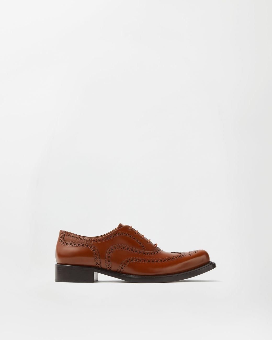 Versace Brown Maverick Leather Derby Shoes