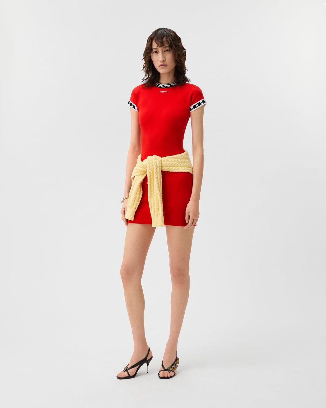 Miniabito di Versace in Red