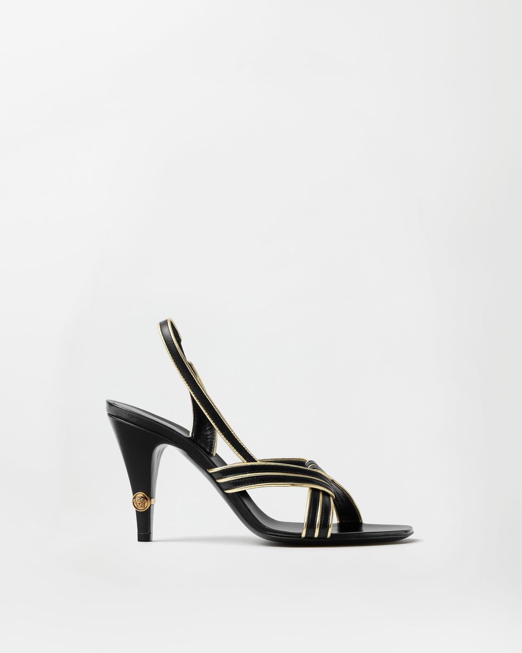 Versace White Gianni Nappa Sandals 90 Mm