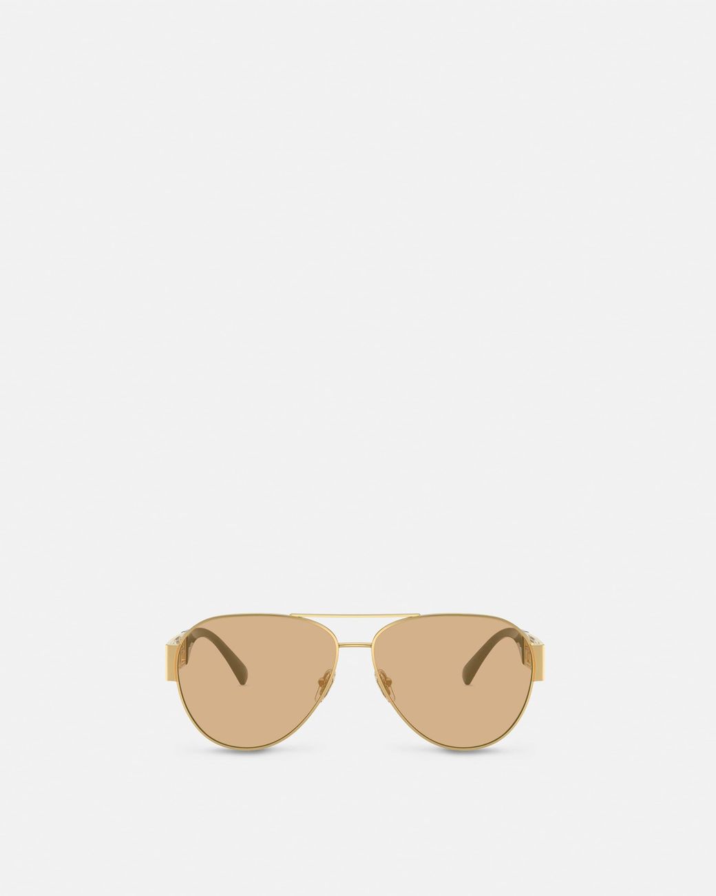 Versace Natural Greca Pilot Sunglasses for men