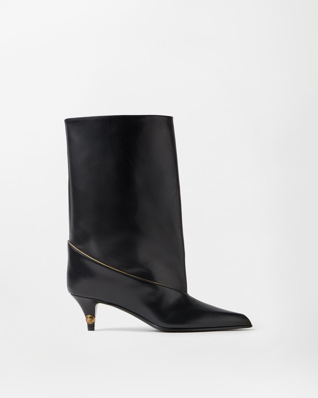 Versace Black Gianni Nappa Ankle Boots 55 Mm