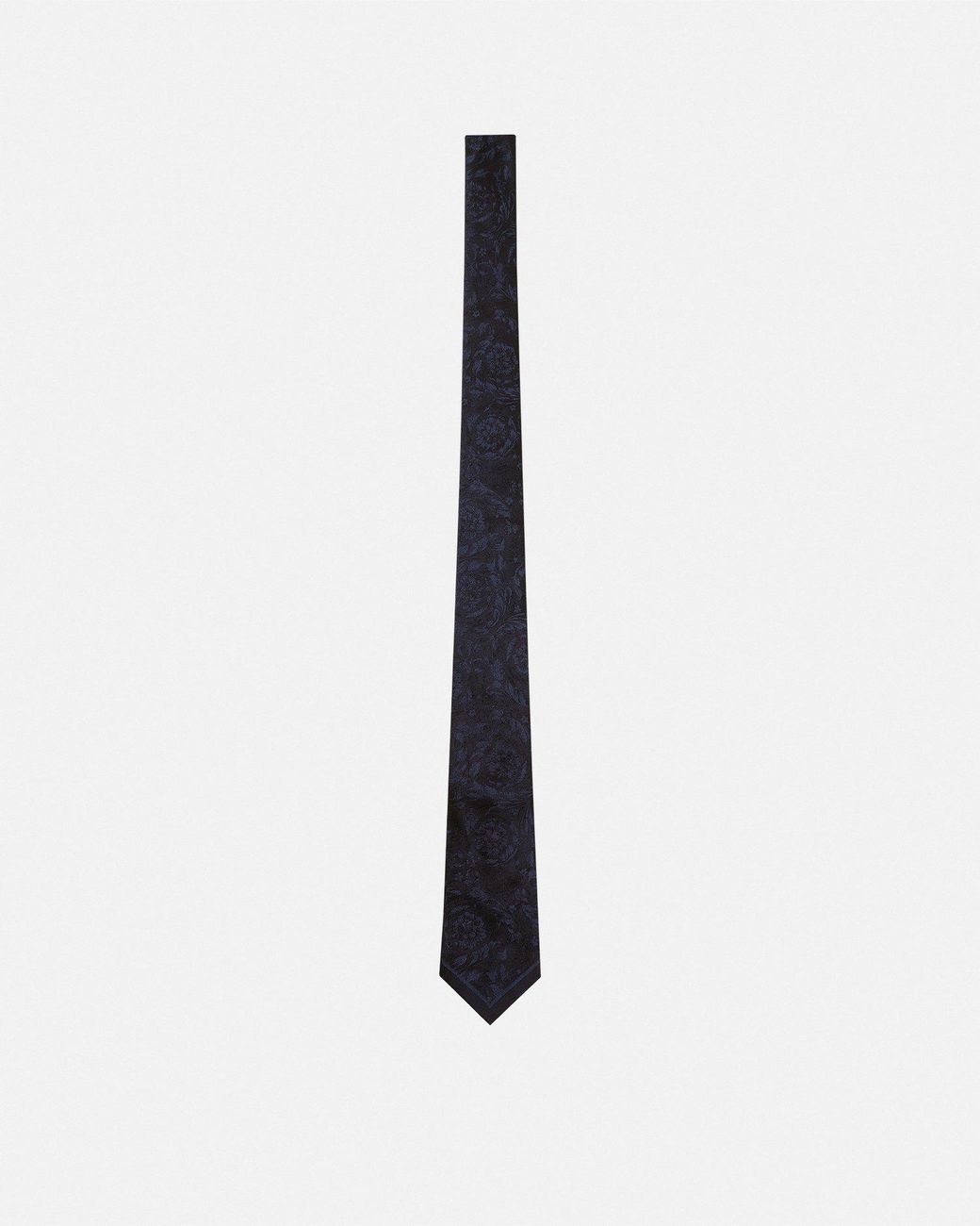 Versace White Jacquard Silk Tie for men