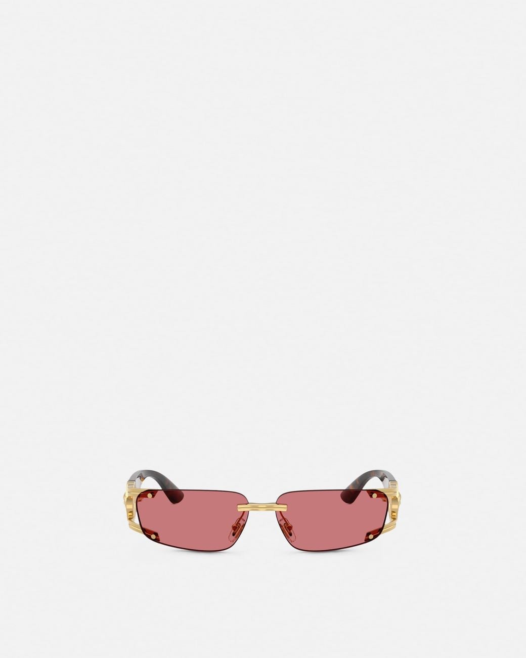 Versace Pink Medusa Honor Rectangular Sunglasses for men