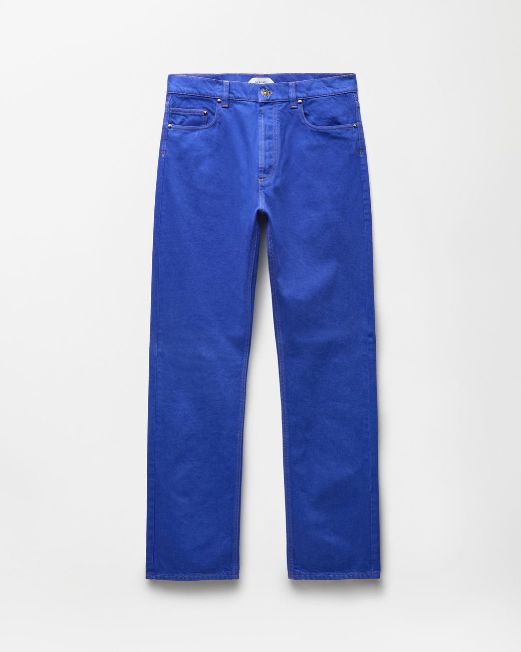 Straight Jeans Versace de hombre de color Blue