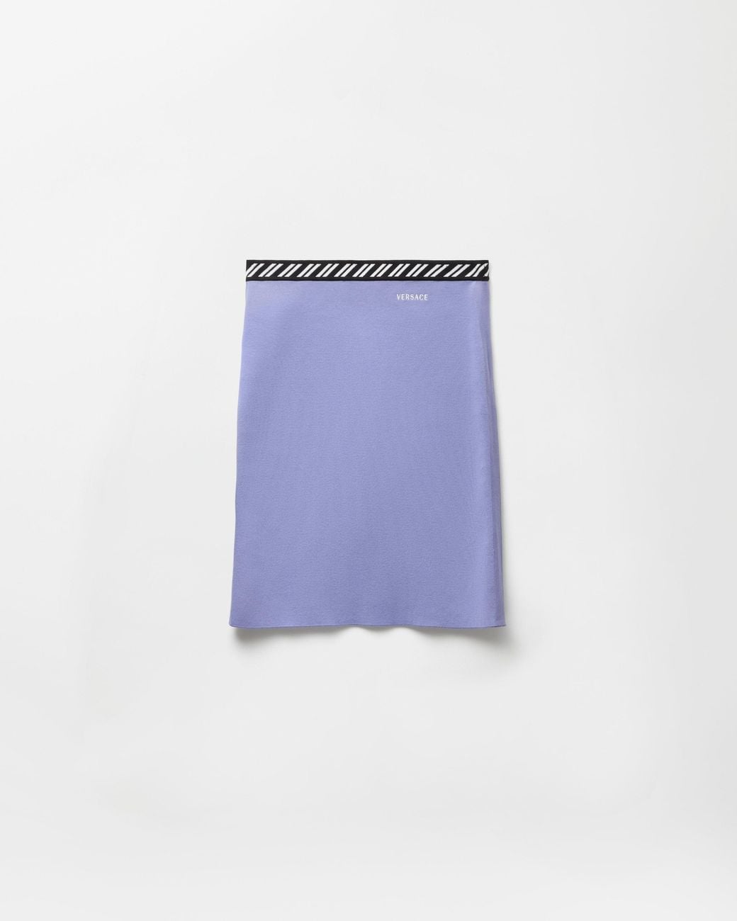 Versace Blue Cotton Knit Mini Skirt