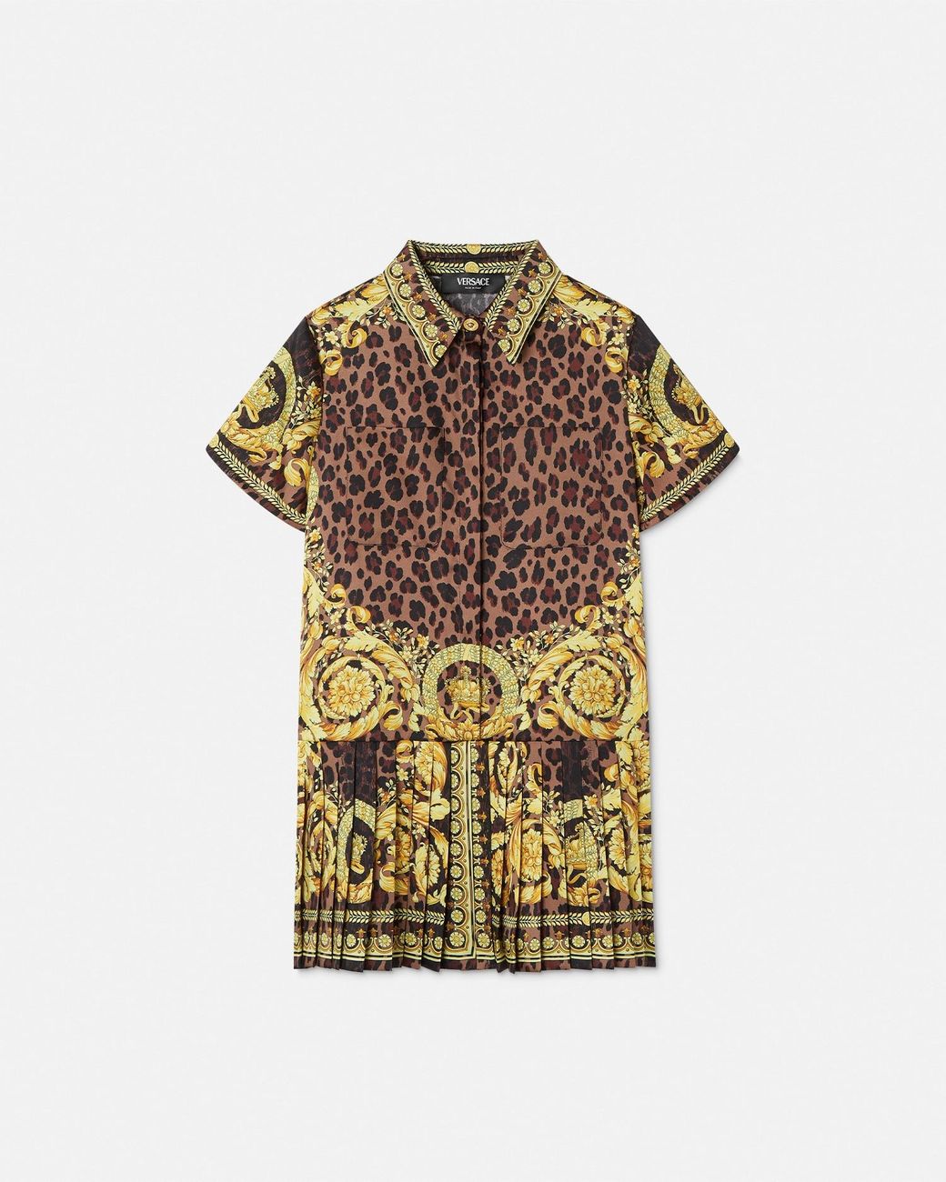 Versace Robe chemise Wild Barocco Kids Lyst