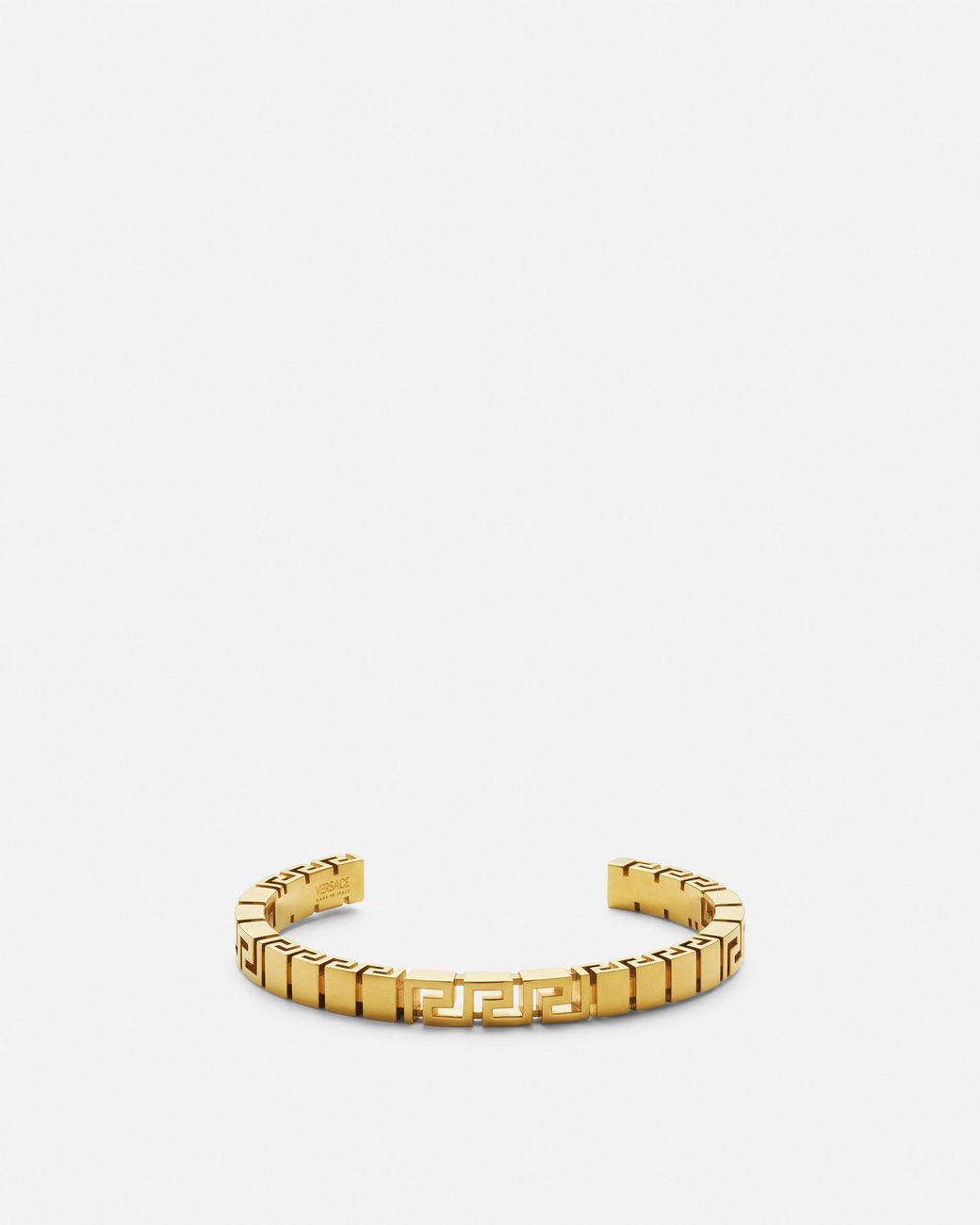 Greca Bracciale Rigido di Versace in Metallic