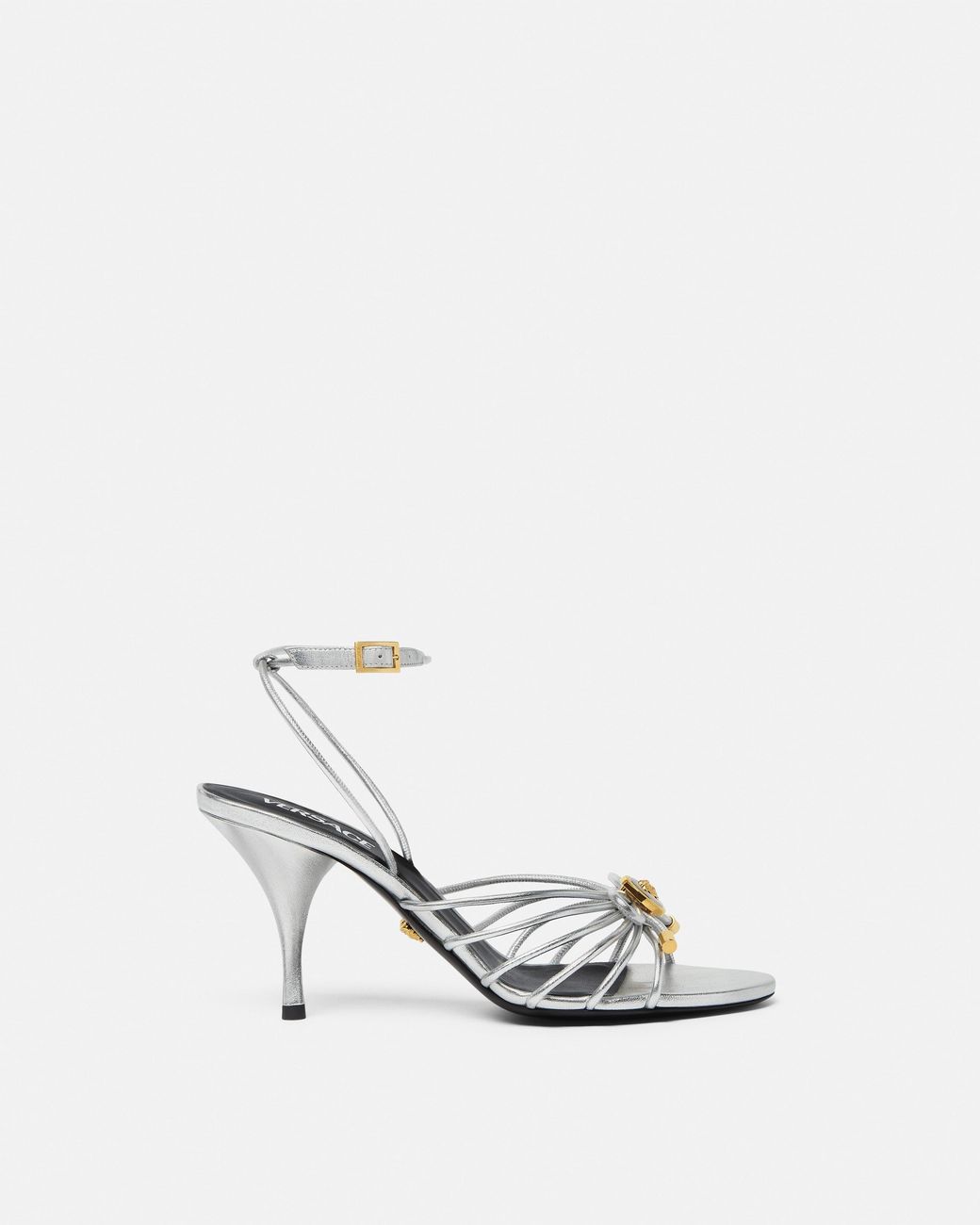 Versace White Heeled Sandals