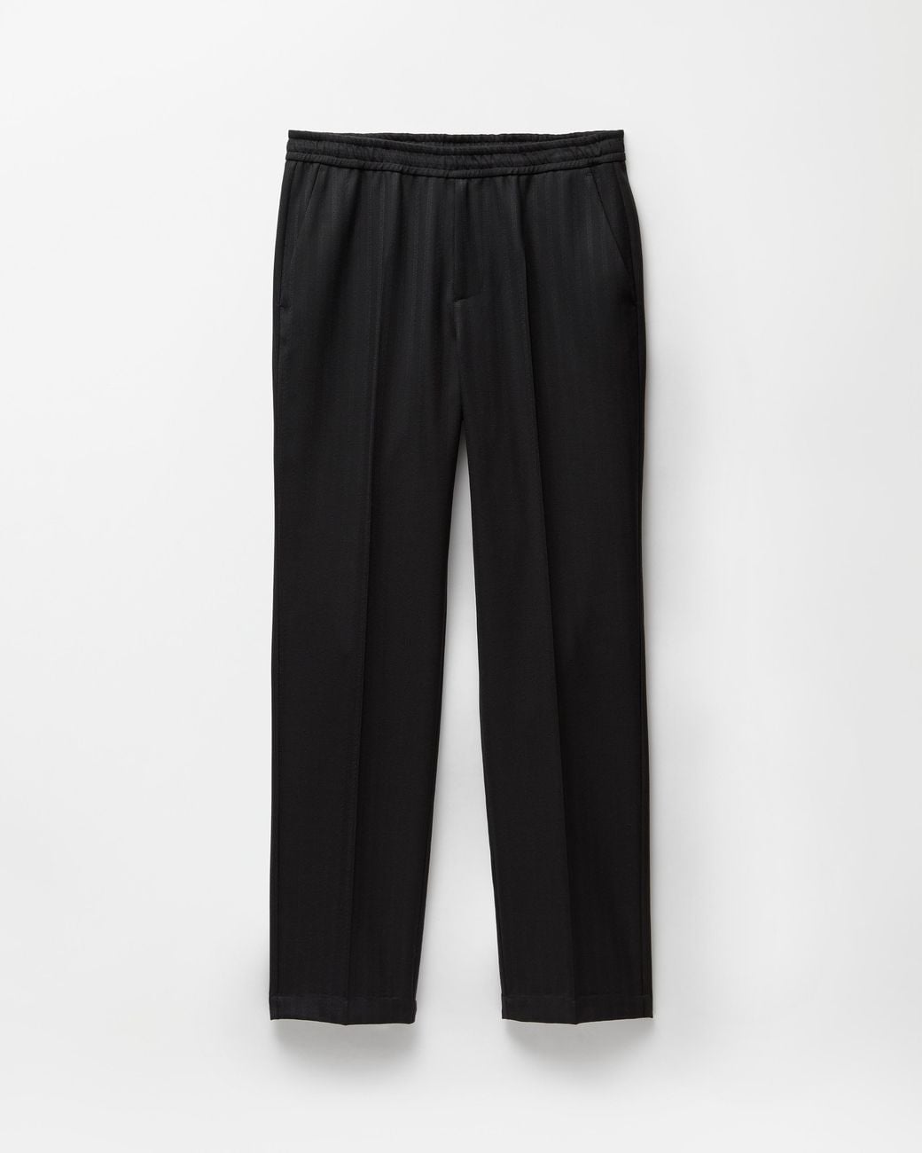 Versace Black Jacquard Wool Pants for men