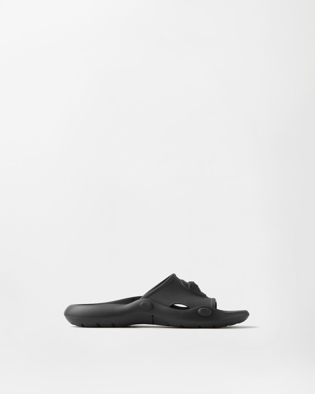 Versace White Nettuno Rubber Slides for men