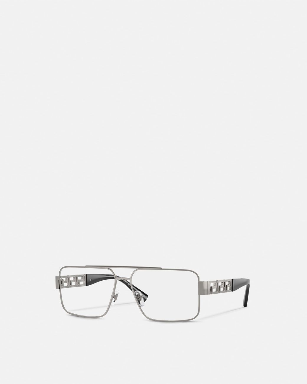 Versace White Greca Navigator Glasses for men