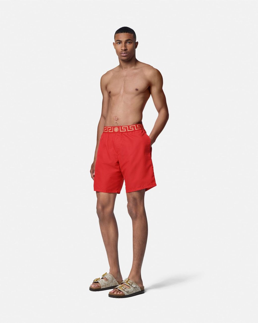 Versace Red Boardshorts for men