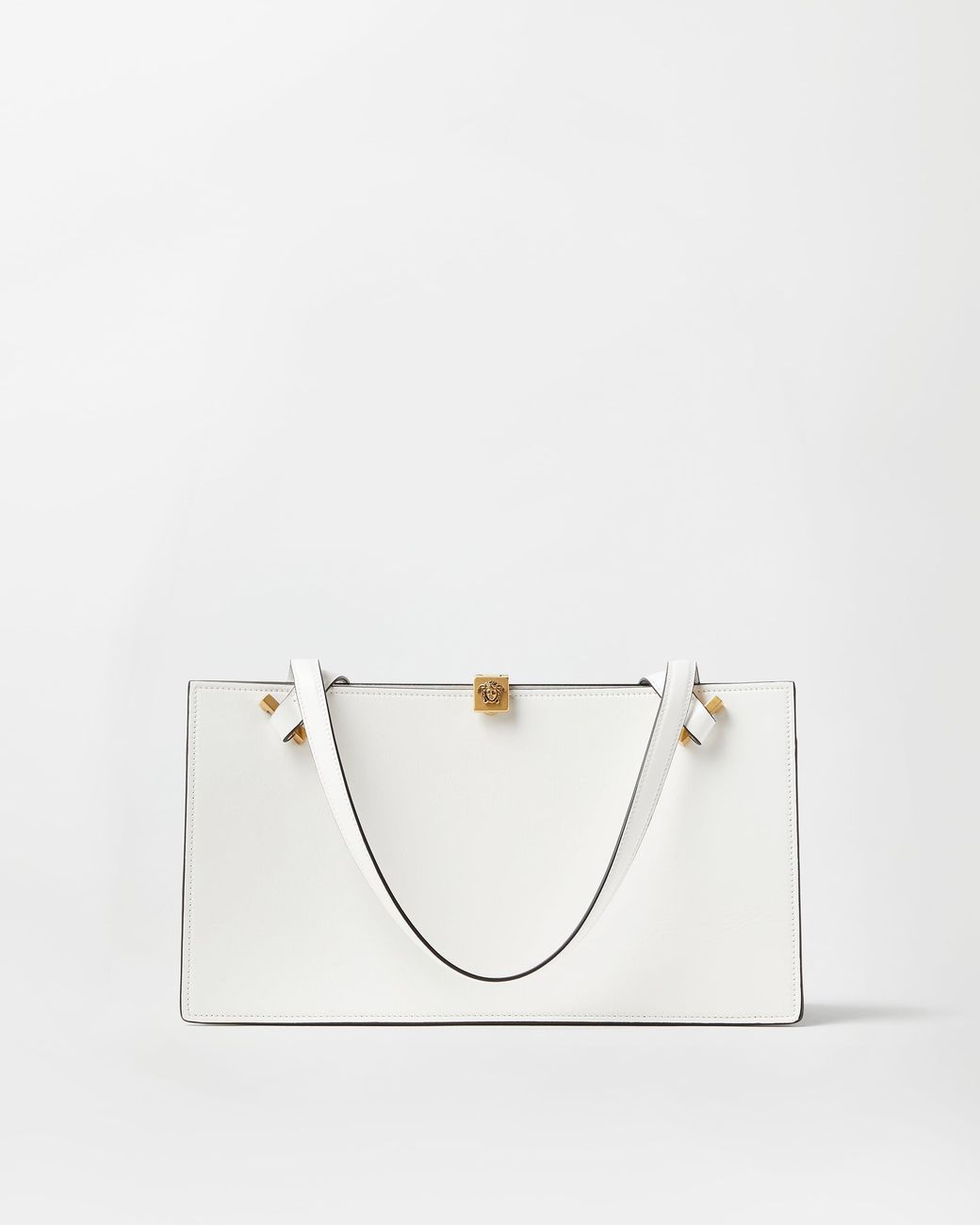 Versace White Severine Leather Tote