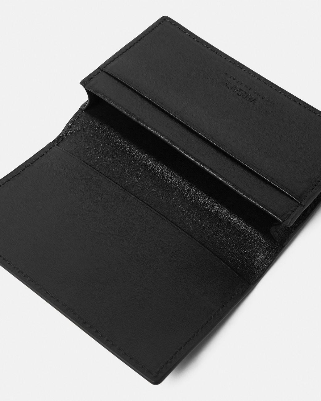 Versace White Medusa Biggie Leather Card Holder for men