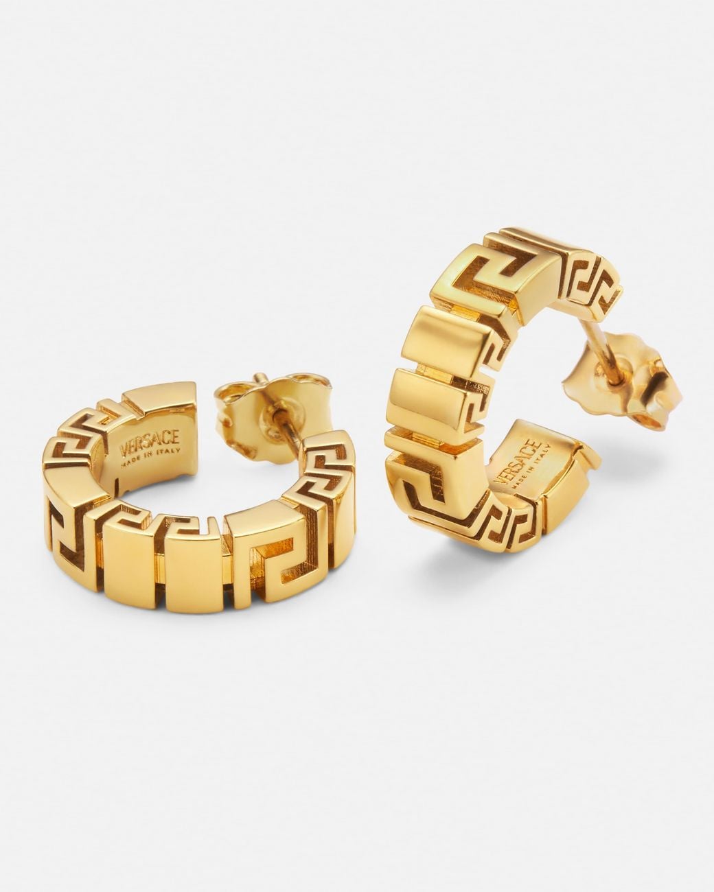 Versace Metallic Greca Earring