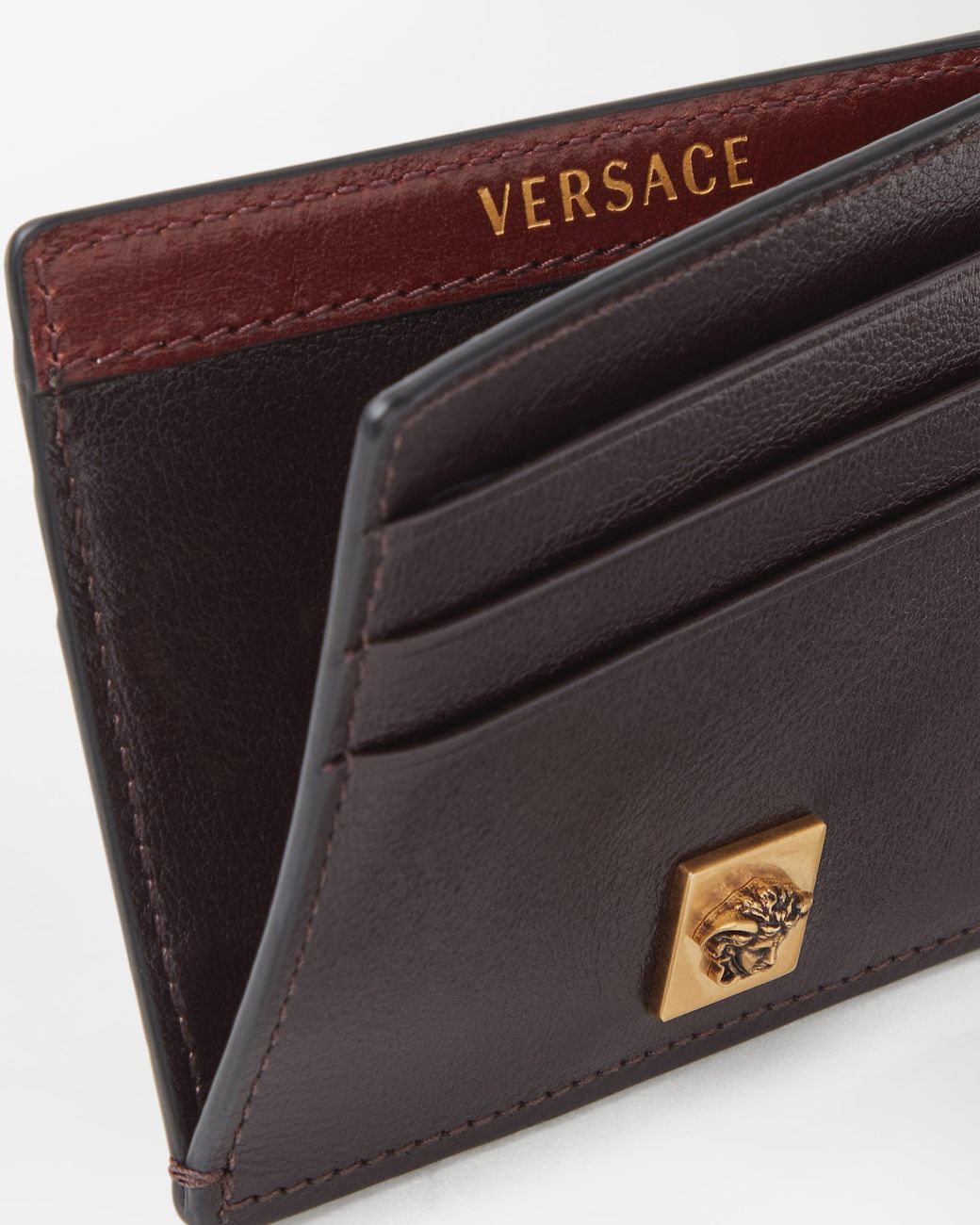 Versace White Severine Leather Card Holder for men