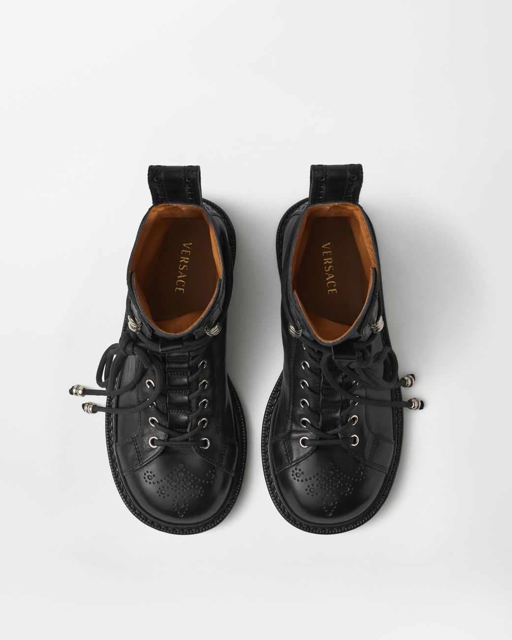 Versace Black Billy Leather Boots