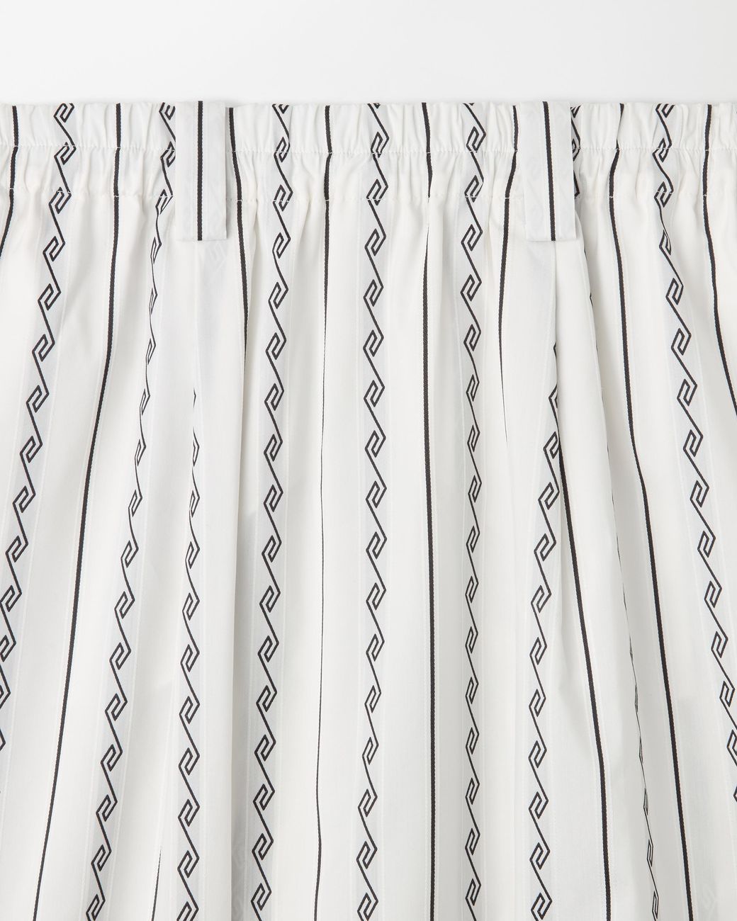 Versace White Jacquard Cotton-Silk Skirt