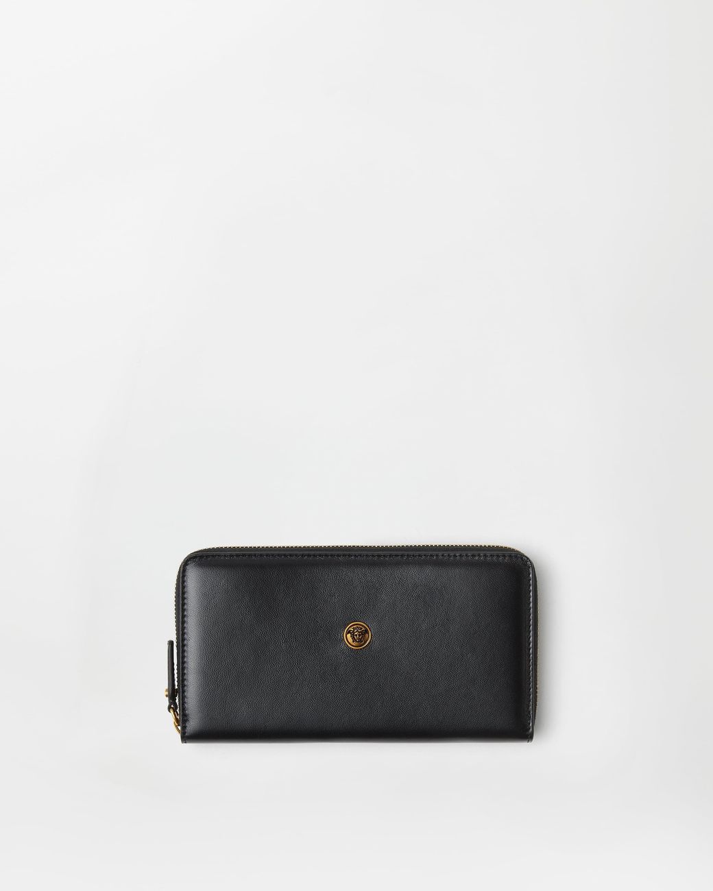 Versace White Emblème Leather Wallet