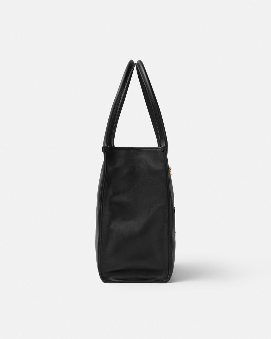 Versace Black La Medusa Large Leather Tote