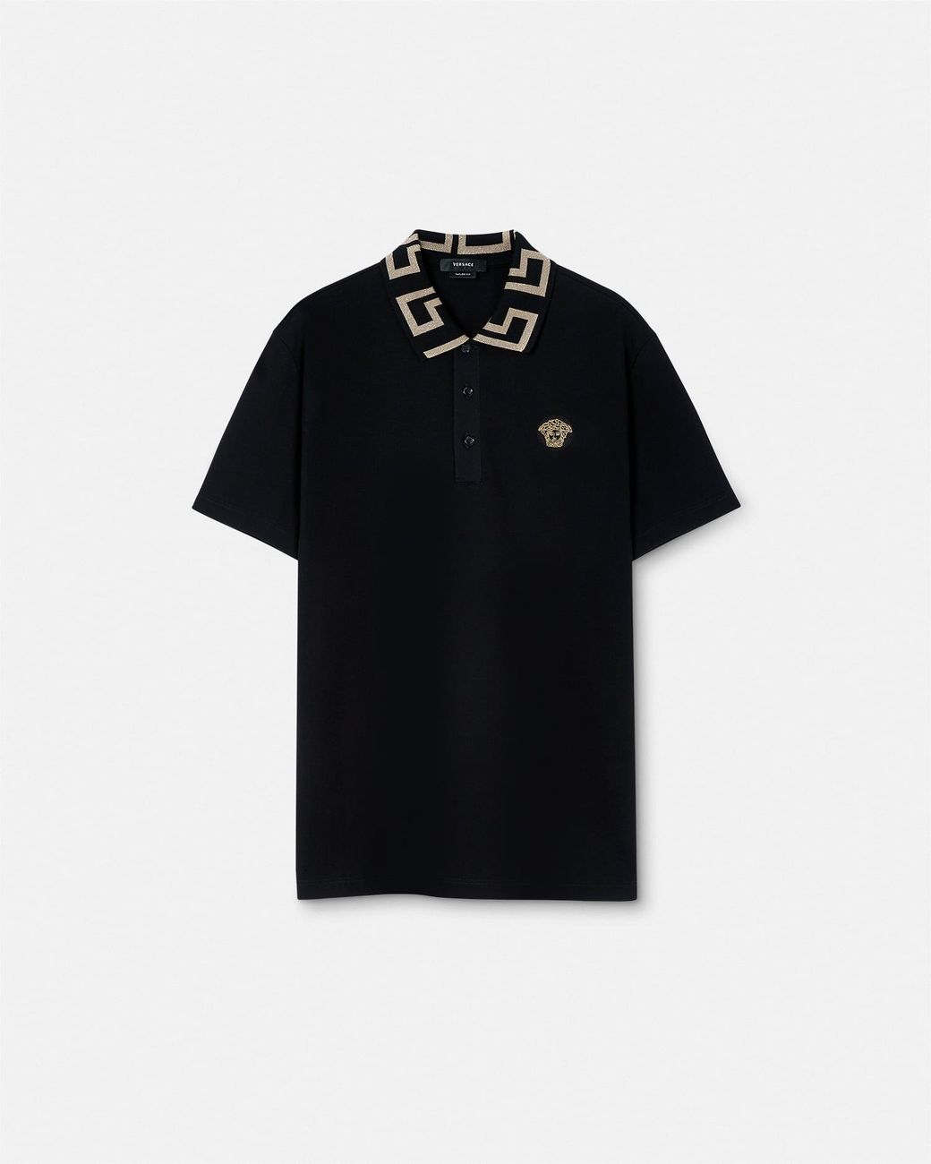 Polo Shirts di Versace in Black da Uomo