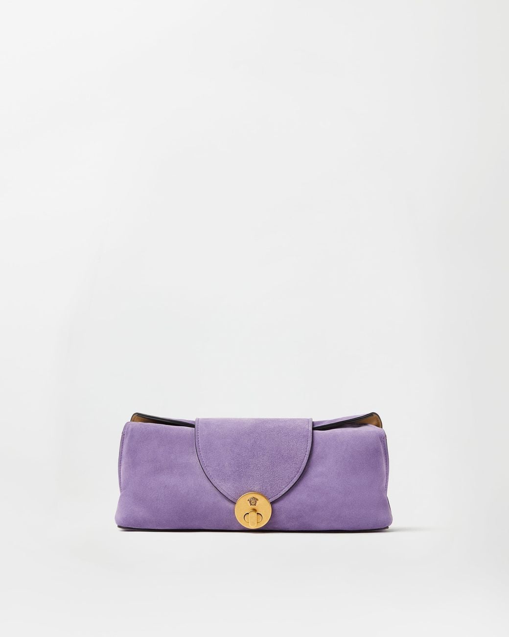 Versace Purple Vivian Suede Clutch