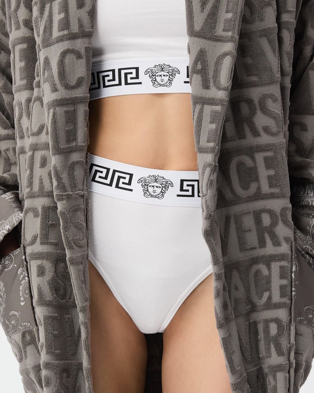 Versace White Cotton-Jersey Briefs