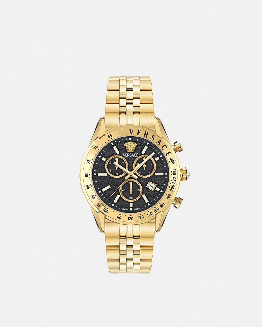 Versace Metallic Chrono Master Watch for men