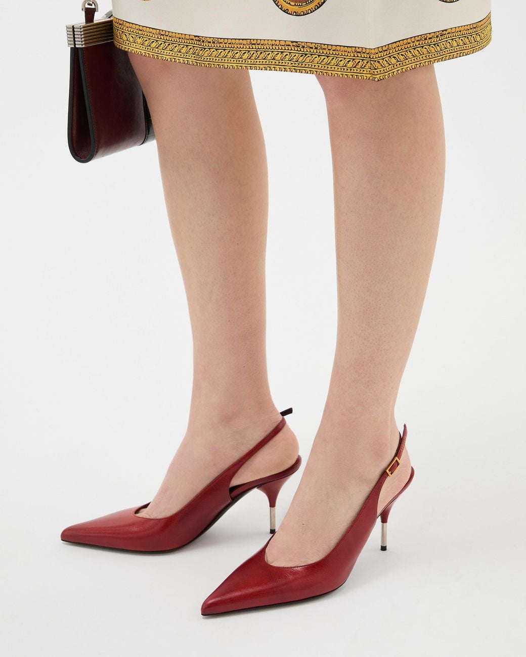 Versace Pink Nyx Leather Slingbacks 80 Mm for men