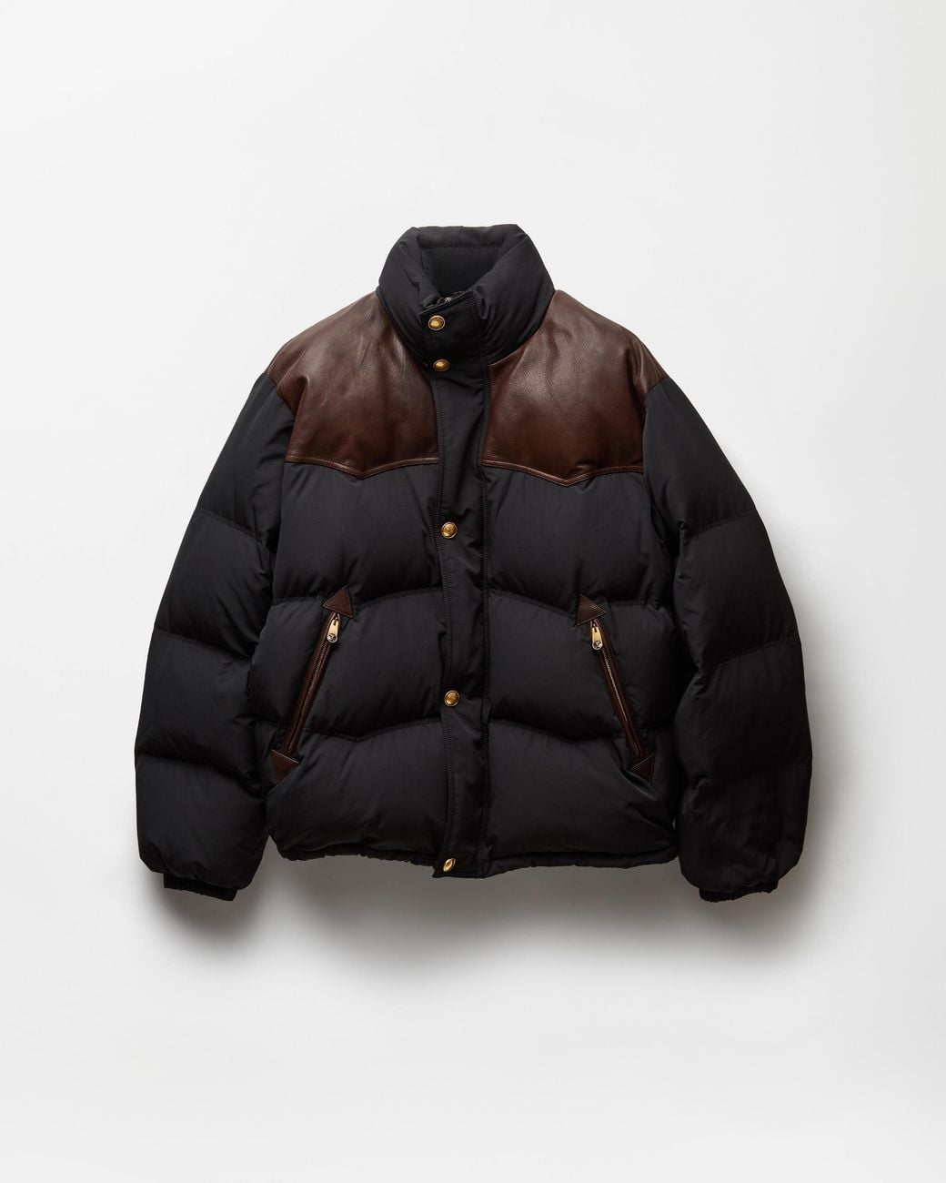 Piumino Con Inserti di Versace in Black da Uomo