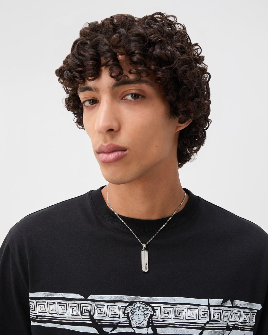 Collar Bound Versace de hombre de color White
