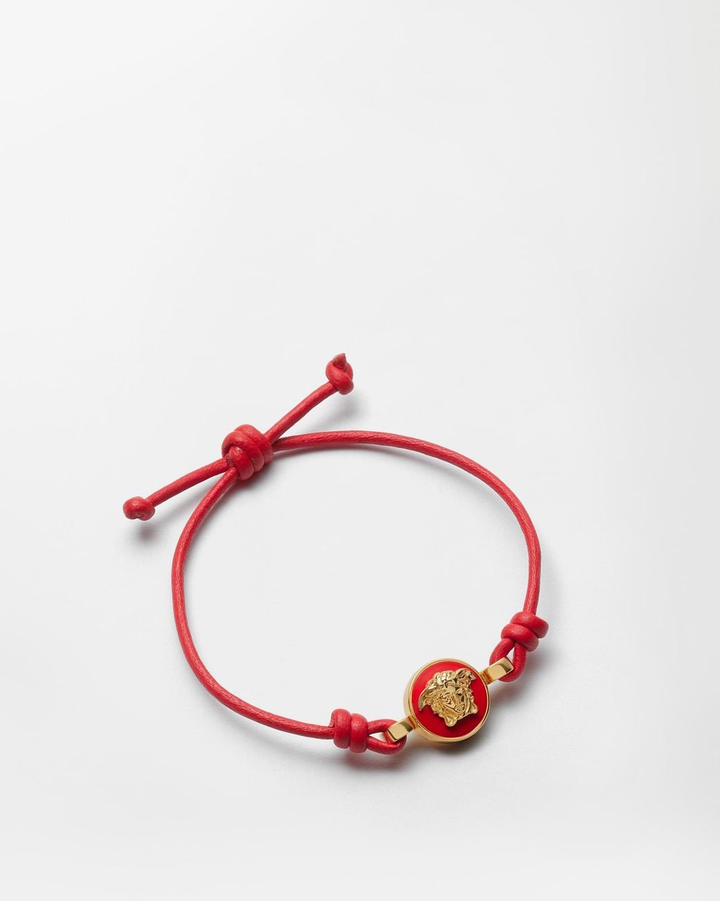 Versace Pink Medusa Leather Bracelet