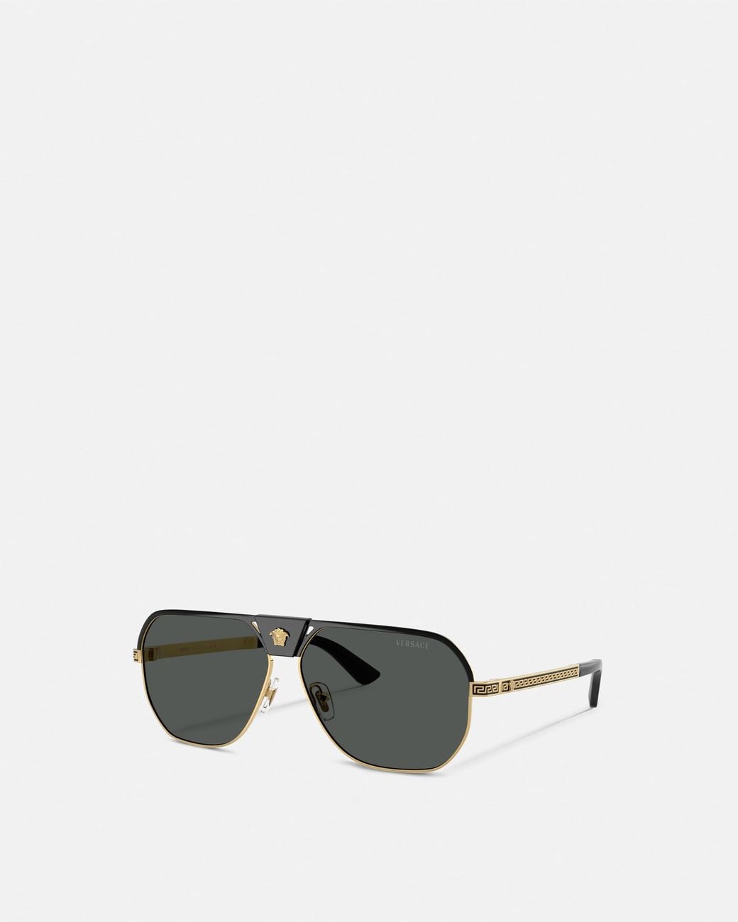 Versace Multicolor Greca Flow Navigator Sunglasses for men
