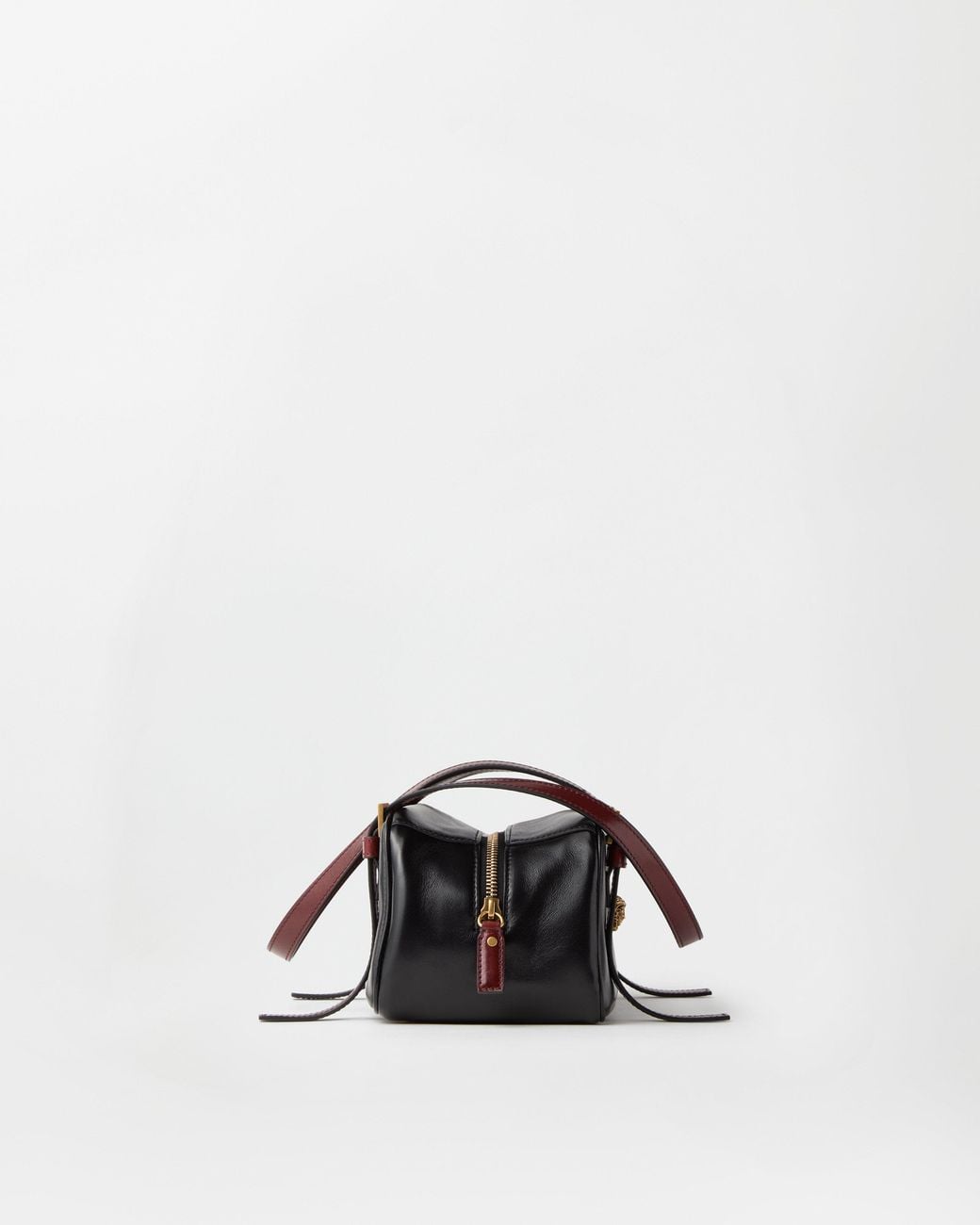 Versace White Emblème Nappa Bowling Bag