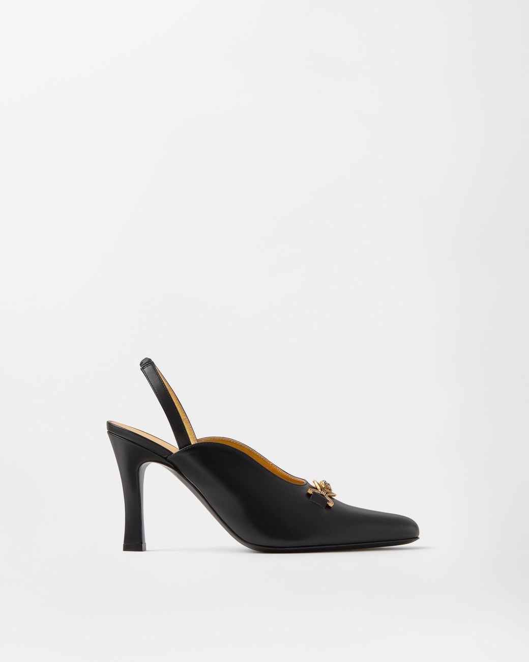 Versace White Marisa Leather Slingbacks 90 Mm