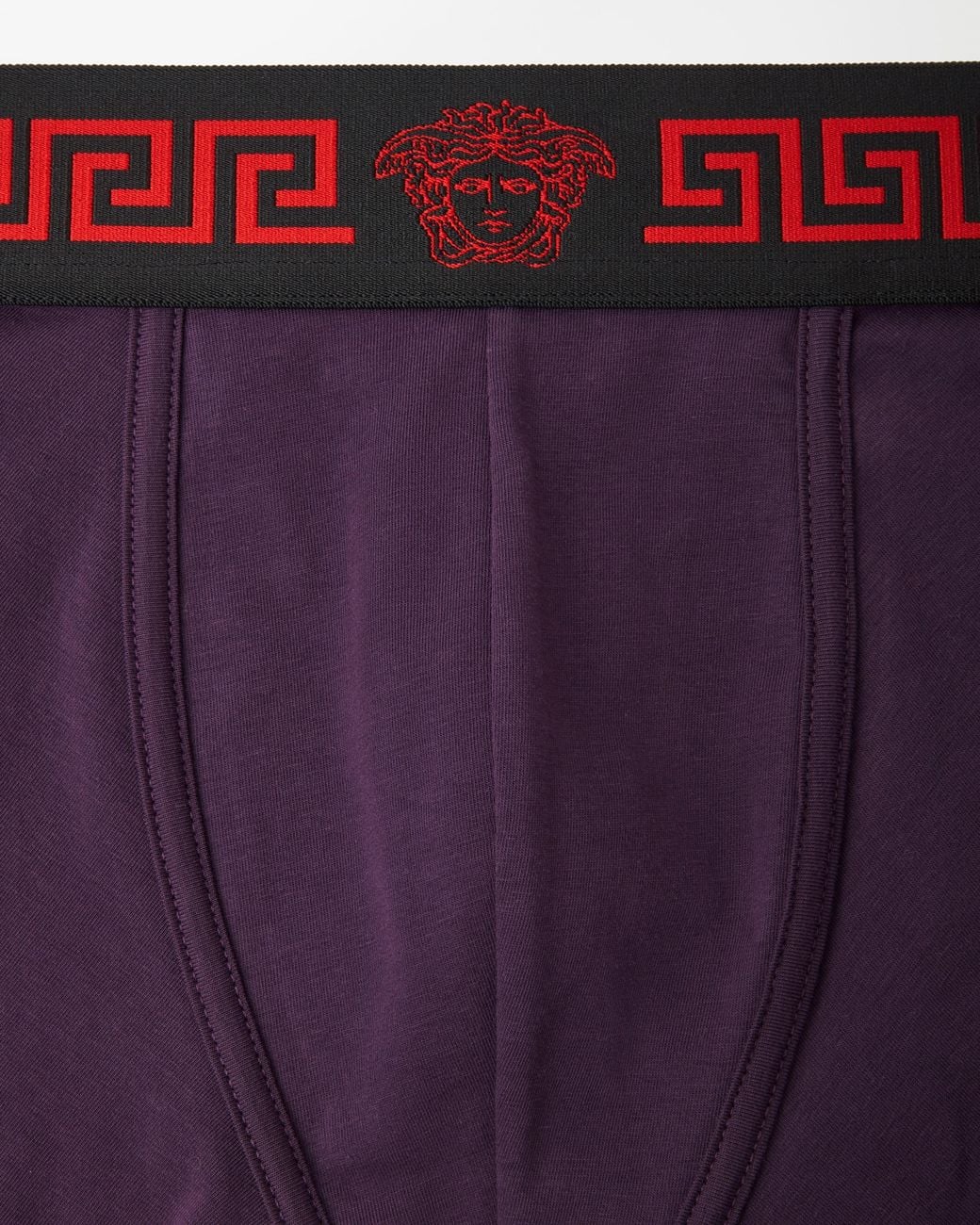 Versace Purple Cotton-Jersey Trunks for men